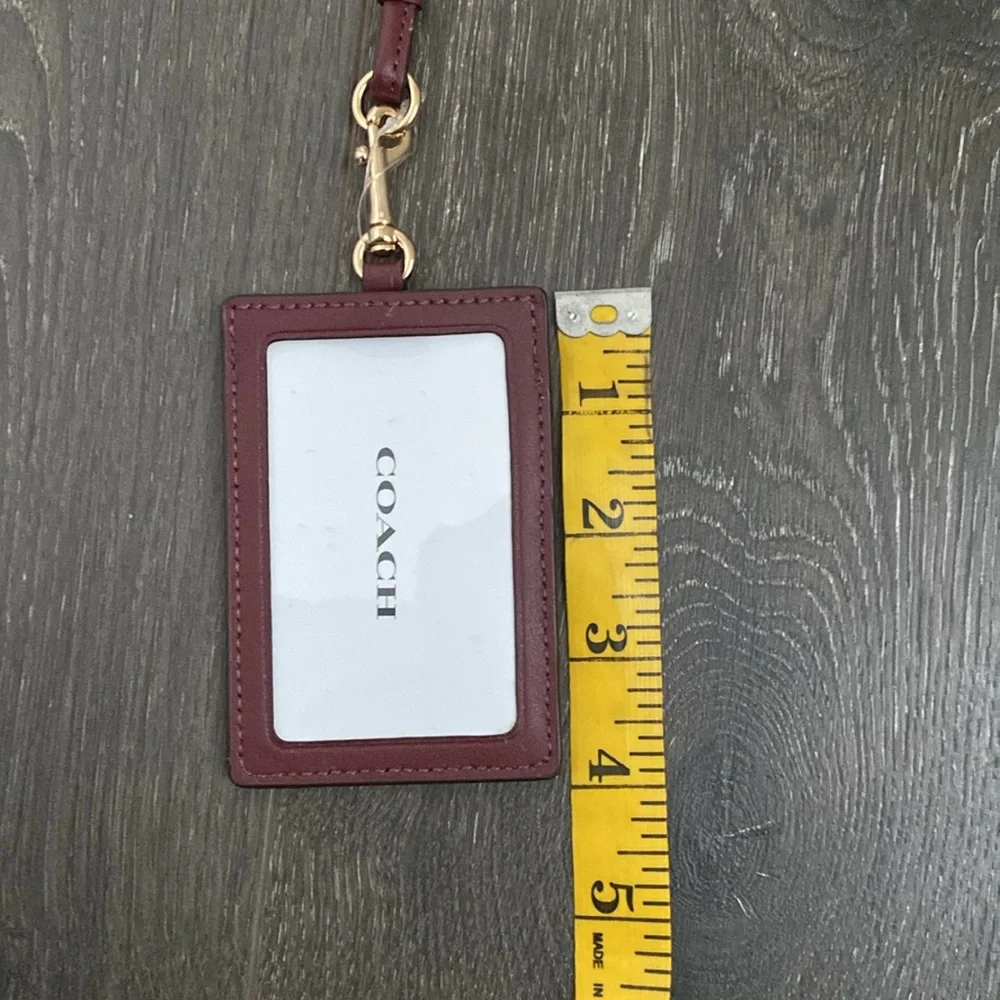 Coach ID Lanyard Brand New colors brown, tan, burgundy, with flowers and… - Picture 6 of 6